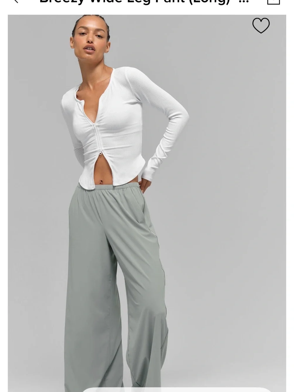 Wide Leg Breezy Pants in Lunar Grey